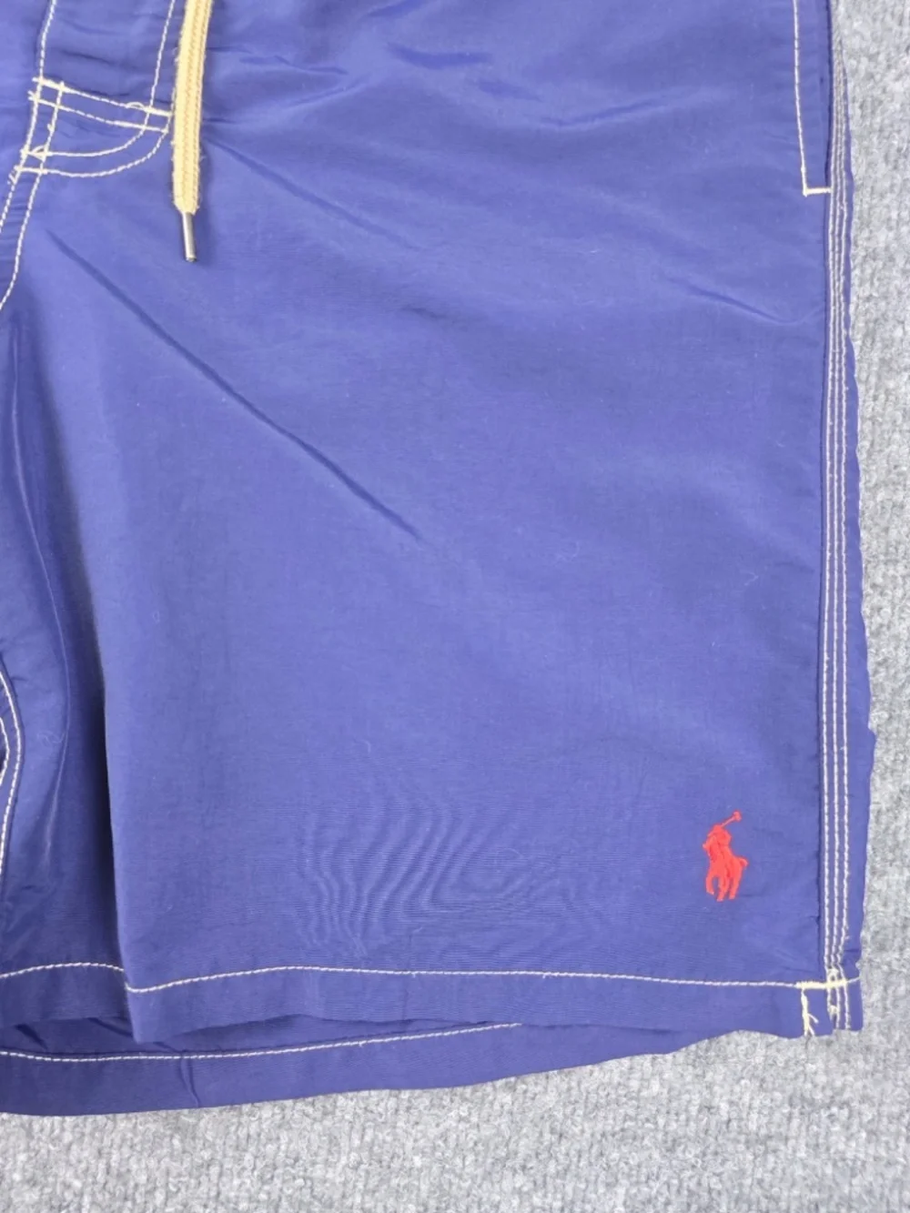 Polo Ralph Lauren Kailua Swim Trunks Cargo Shorts Blue Mens L 8
